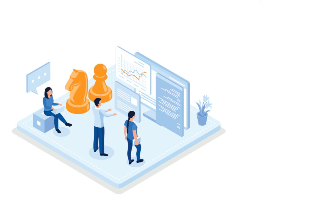 Business training or courses concept. Can use for web banner, infographics, hero images, isometric vector modern illustration