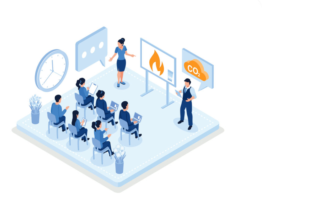 Business training or courses concept. Can use for web banner, infographics, hero images, isometric vector modern illustration